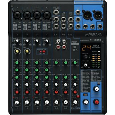 Yamaha MG10XU Audio Mixer - 10 Channels, USB, FX Yamaha MG10XU Audio Mixer - 10 Channels, USB, FX