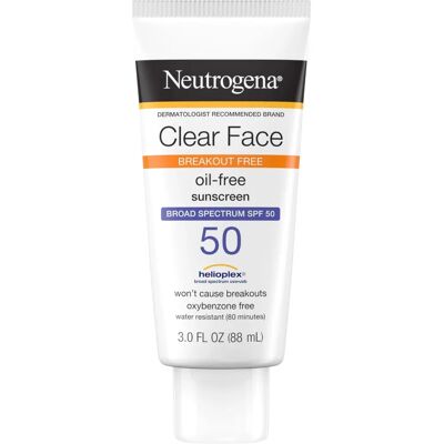 Neutrogena Clear Face Oil-Free Broad Spectrum SPF 50 Sunscreen - Face & Body Neutrogena Clear Face Oil-Free Broad Spectrum SPF 50 Sunscreen - Face & Body