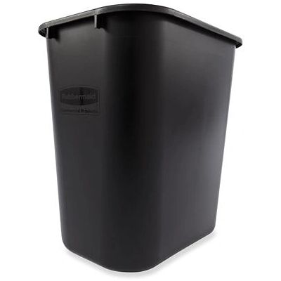 Rubbermaid FG295600BLA Waste Container - Rectangular Black Rubbermaid FG295600BLA Waste Container - Rectangular Black