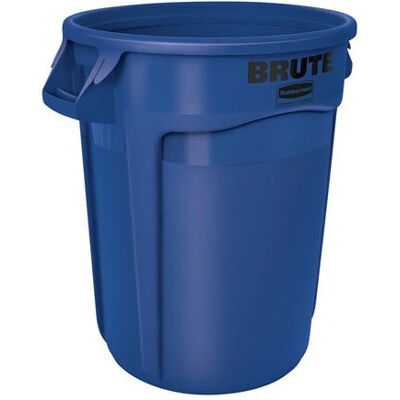 Contenitore rifiuti rotondo blu Rubbermaid VB 002624 - Waste Container Contenitore rifiuti rotondo blu Rubbermaid VB 002624 - Waste Container