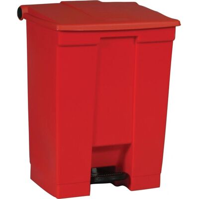 Rubbermaid Roter HDPE 68L Rechteckiger Pedal-Mülleimer Rot Rubbermaid Roter HDPE 68L Rechteckiger Pedal-Mülleimer Rot