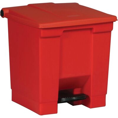 Rubbermaid Rojo 30L Pedal Cubo - Contenedor de Desechos Rubbermaid Rojo 30L Pedal Cubo - Contenedor de Desechos