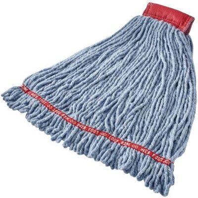 Rubbermaid FGA25306BL00 Blau Mop - Nass, Antimikrobiell, 18.25 Zoll Rubbermaid FGA25306BL00 Blau Mop - Nass, Antimikrobiell, 18.25 Zoll