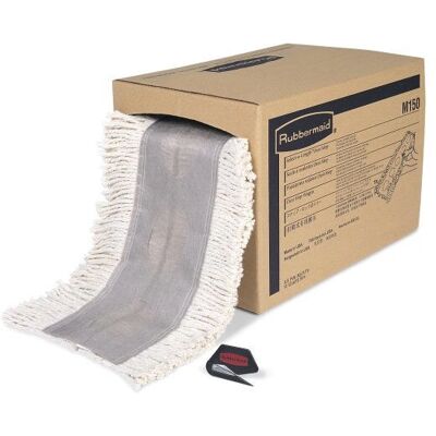 Rubbermaid FGM15000WH00 White Mop Accessory - Mop, Dust, Cotton Rubbermaid FGM15000WH00 White Mop Accessory - Mop, Dust, Cotton