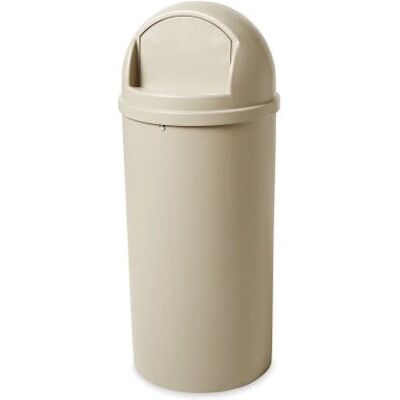 Rubbermaid Beiger feuerfester Abfalleimer 57L Rubbermaid Beiger feuerfester Abfalleimer 57L