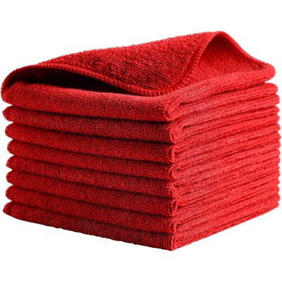 Rubbermaid Commercial Products Chiffons en microfibre rose - Nettoyage léger - Publicité Rubbermaid Commercial Products Chiffons en microfibre rose - Nettoyage léger - Publicité