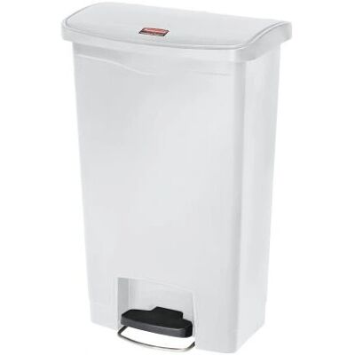 Rubbermaid 1883557 Poubelle à pédale - 50 L, Blanc Rubbermaid 1883557 Poubelle à pédale - 50 L, Blanc