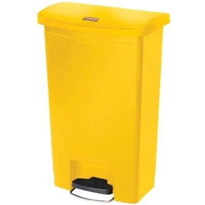 Rubbermaid 1883575 Gelber Rechteckiger Kunststoffmüllbehälter Rubbermaid 1883575 Gelber Rechteckiger Kunststoffmüllbehälter