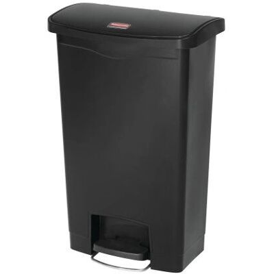 Rubbermaid Pedal Bin - 50L, Black, Quiet Close Lid Rubbermaid Pedal Bin - 50L, Black, Quiet Close Lid