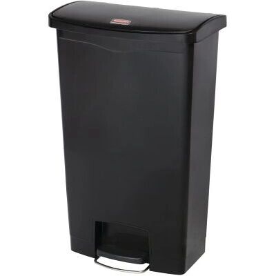Rubbermaid Slim Jim Pedalafvalemmer 68L - Zwart Rubbermaid Slim Jim Pedalafvalemmer 68L - Zwart