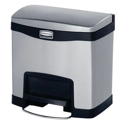 Rubbermaid 1901982 Poubelle rectangulaire métallique noire 15 L - Poubelle Rubbermaid 1901982 Poubelle rectangulaire métallique noire 15 L - Poubelle