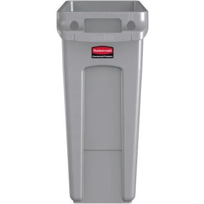 Rubbermaid Slim Jim Contenitore Vventilato per Rifiuti 60 L - Grigio (76227895) Rubbermaid Slim Jim Contenitore Vventilato per Rifiuti 60 L - Grigio (76227895)