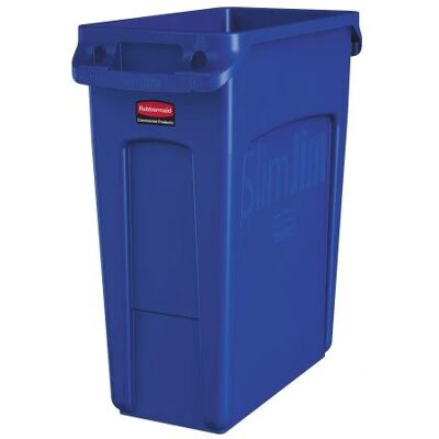Rubbermaid - Slim Jim 60 L - Kék - Téglalap alakú - Szemetes Rubbermaid - Slim Jim 60 L - Kék - Téglalap alakú - Szemetes