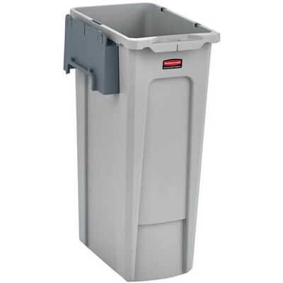 Contenitore rifiuti grigio Rubbermaid - Plastica rettangolare - Contenitore di rifiuti Contenitore rifiuti grigio Rubbermaid - Plastica rettangolare - Contenitore di rifiuti