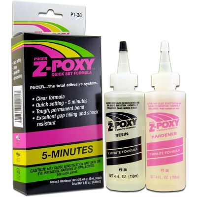 ZAP PT-38 - Hoofdlijm Epoxy voor Metaal, Hout, Keramiek ZAP PT-38 - Hoofdlijm Epoxy voor Metaal, Hout, Keramiek