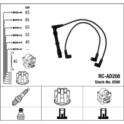 NGK 0508 Kupfer Zündkabelsatz - Zündsystem NGK 0508 Kupfer Zündkabelsatz - Zündsystem