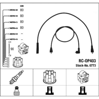 NGK 0773 Zündkabelsatz - 5 Leitungen für Fahrzeuge mit Zündverteiler NGK 0773 Zündkabelsatz - 5 Leitungen für Fahrzeuge mit Zündverteiler