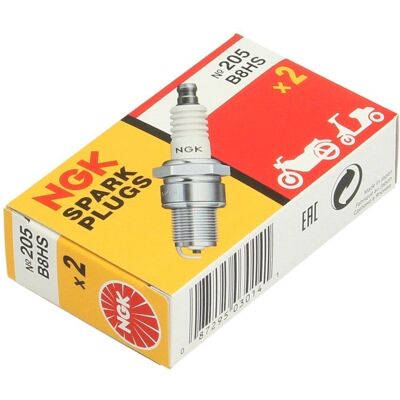 NGK B8HS Tändstift - Gängmått M14 x 1,25 mm - 12,7 mm längd - Snabbkoppling - Tändstiftstyp NGK B8HS Tändstift - Gängmått M14 x 1,25 mm - 12,7 mm längd - Snabbkoppling - Tändstiftstyp