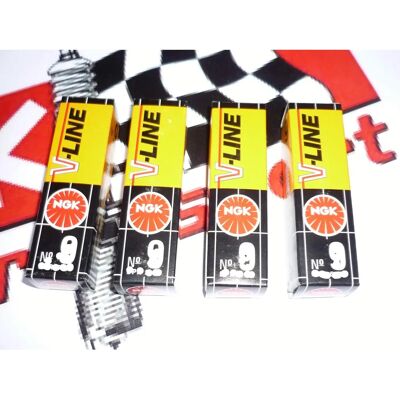 Jeu de 4 bougies NGK pour Opel - Modèle 4483 Jeu de 4 bougies NGK pour Opel - Modèle 4483