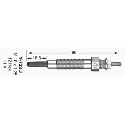 NGK D-Power gyújtógyertya Mitsubishi L 300, Pajero II, L400, L200 - 11V, 0,8Ω NGK D-Power gyújtógyertya Mitsubishi L 300, Pajero II, L400, L200 - 11V, 0,8Ω