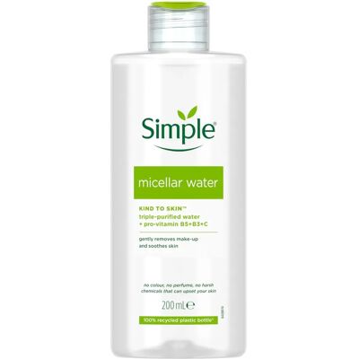 Simple - Micellar Eau Nettoyante - 6.7 oz - Eau Nettoyante - Publicité Simple - Micellar Eau Nettoyante - 6.7 oz - Eau Nettoyante - Publicité