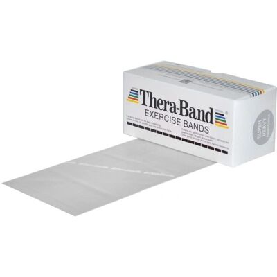 Thera-Band Widerstandsband Silber - 5,5 m, Super Stark Thera-Band Widerstandsband Silber - 5,5 m, Super Stark