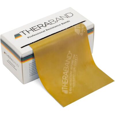 Thera-Band Resistance Band - Max Strength - 45.5m Gold - Fitness Equipment Thera-Band Resistance Band - Max Strength - 45.5m Gold - Fitness Equipment