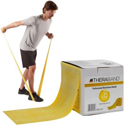 Thera-Band Resistance Band - 45.5m, Yellow, Light - Resistance Band Thera-Band Resistance Band - 45.5m, Yellow, Light - Resistance Band