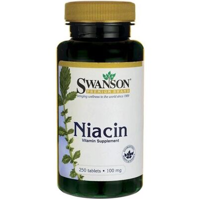 Swanson Niacin 100 mg 250 Compresse - Integratore vitaminico Swanson Niacin 100 mg 250 Compresse - Integratore vitaminico