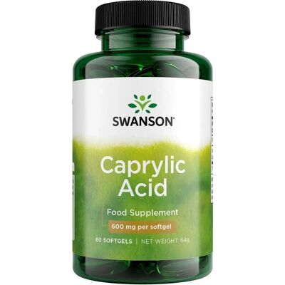Swanson Brand Caprylic Acid 600 MG - Dietary Supplement Swanson Brand Caprylic Acid 600 MG - Dietary Supplement