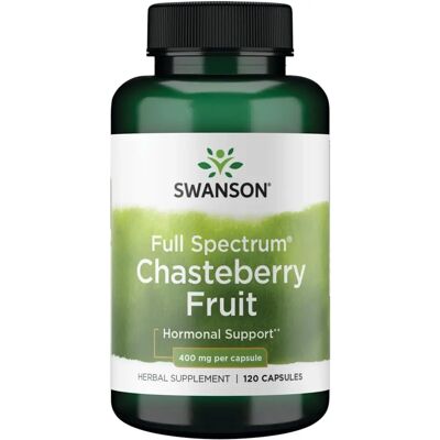 Swanson Full Spectrum Chasteberry Fruit - 400 mg - PMS Support Swanson Full Spectrum Chasteberry Fruit - 400 mg - PMS Support
