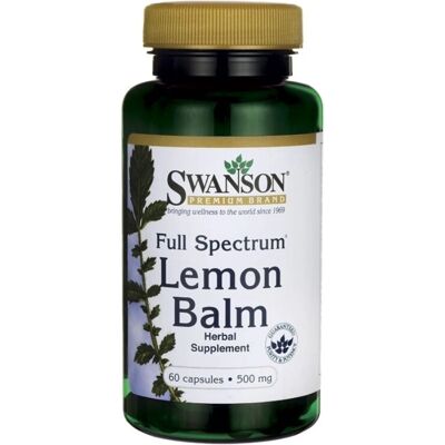 Swanson Melissa 500mg Capsule - Integratore Alimentare Swanson Melissa 500mg Capsule - Integratore Alimentare