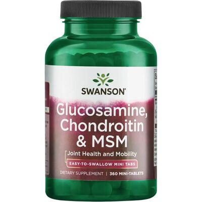 Swanson Glucosamine Chondroitin MSM Mini Tablets - Dietary Supplement Swanson Glucosamine Chondroitin MSM Mini Tablets - Dietary Supplement