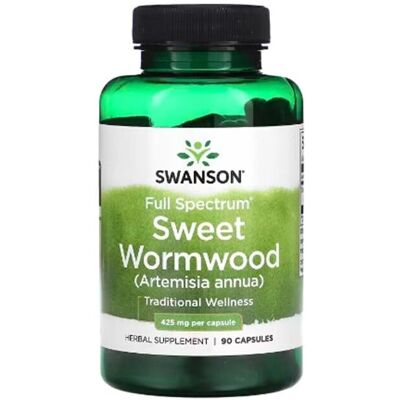 Swanson Artemisia annua 425mg Kapszulák - Teljes spektrumú üröm - 90 db Swanson Artemisia annua 425mg Kapszulák - Teljes spektrumú üröm - 90 db