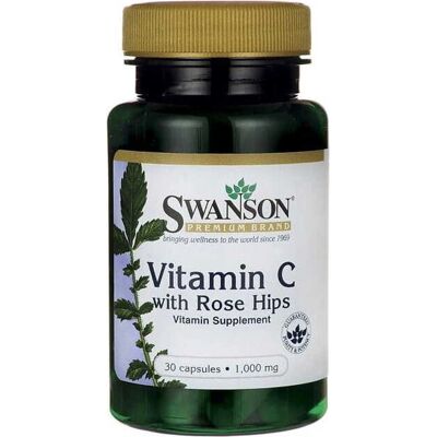 Swanson Vitamine C 1000mg avec églantier 30 capsules - Supplément - Publicité Swanson Vitamine C 1000mg avec églantier 30 capsules - Supplément - Publicité