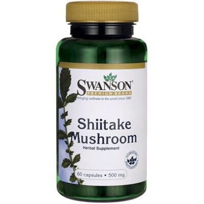 Swanson Marke Shiitake-Pilz 500mg - Nahrungsergänzungsmittel Swanson Marke Shiitake-Pilz 500mg - Nahrungsergänzungsmittel