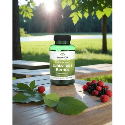Swanson Full Spectrum Schisandra Berries 525mg - Stress Relief Herb Supplement Swanson Full Spectrum Schisandra Berries 525mg - Stress Relief Herb Supplement