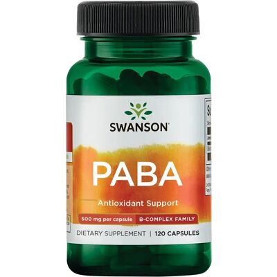 Swanson PABA 500mg Capsules - Supplement Swanson PABA 500mg Capsules - Supplement