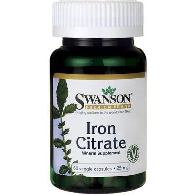 Swanson Citrato di Ferro 25 MG - Integratori Swanson Citrato di Ferro 25 MG - Integratori