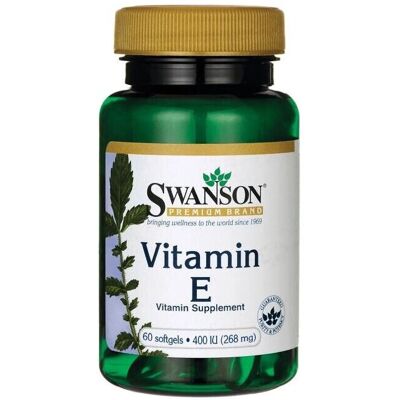 Swanson Vitamina E 400 IU - 60 softgels Swanson Vitamina E 400 IU - 60 softgels
