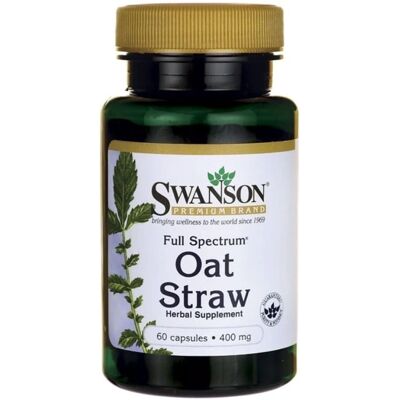Swanson Paglia d'Avena 400 mg Capsule - Integratore a base di erbe Swanson Paglia d'Avena 400 mg Capsule - Integratore a base di erbe