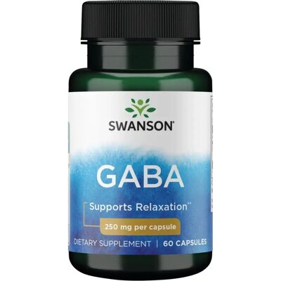 Swanson GABA 250 MG Kapseln - Nahrungsergänzungsmittel Swanson GABA 250 MG Kapseln - Nahrungsergänzungsmittel