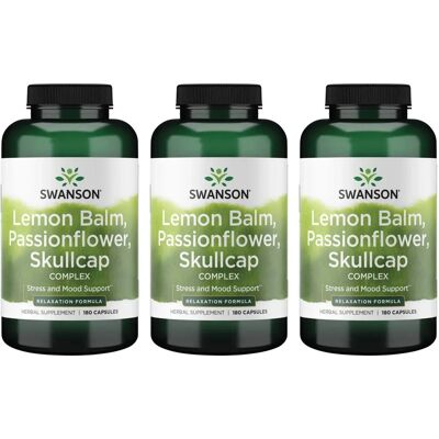 Swanson Lemon Balm Passionflower Skullcap Complex - Herbal Supplement Swanson Lemon Balm Passionflower Skullcap Complex - Herbal Supplement
