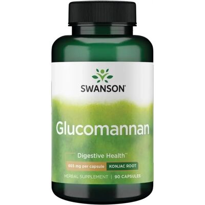 Swanson Glucomannan 665 Mg - Wsparcie trawienia - 90 Wegetariańskie Kapsuły Swanson Glucomannan 665 Mg - Wsparcie trawienia - 90 Wegetariańskie Kapsuły