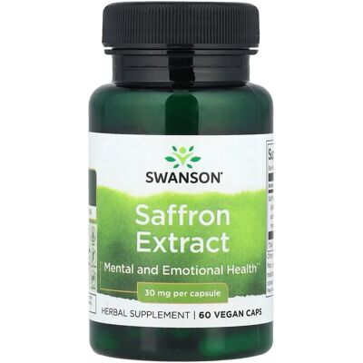 Swanson Saffron Extract - 30 mg, 60 Veggie Capsules - Saffron Extract Swanson Saffron Extract - 30 mg, 60 Veggie Capsules - Saffron Extract