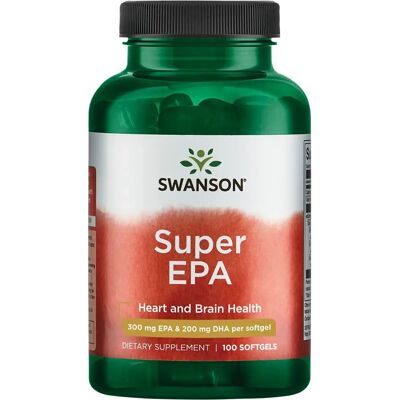 Swanson Super EPA Weichgelkapseln - Omega-3 Fischöl-Ergänzung - 100 Kapseln - Herz & Gehirn Swanson Super EPA Weichgelkapseln - Omega-3 Fischöl-Ergänzung - 100 Kapseln - Herz & Gehirn