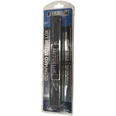 Fulton Outboard Motor Lock - Heavy-duty Steel, Black Finish, Reduces Noise Fulton Outboard Motor Lock - Heavy-duty Steel, Black Finish, Reduces Noise