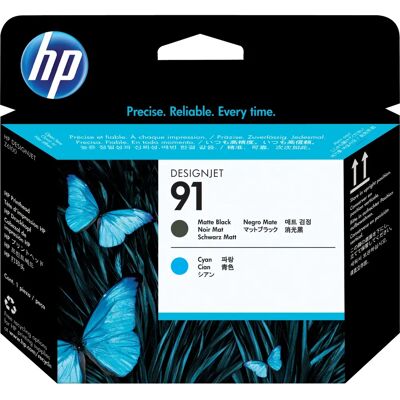Tête d'impression HP 91 - Noir mat et cyan - Tête d'impression - Publicité Tête d'impression HP 91 - Noir mat et cyan - Tête d'impression - Publicité