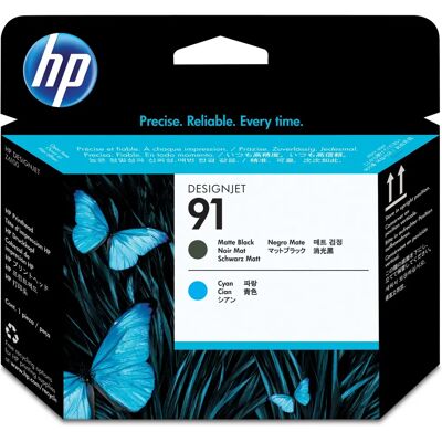 HP 91 Tulostuspää - Mattamusta ja syaani - Tulostuspää HP 91 Tulostuspää - Mattamusta ja syaani - Tulostuspää