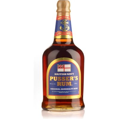 Pusser's Blue Label Rum - British Navy 40% - 70cl Pusser's Blue Label Rum - British Navy 40% - 70cl